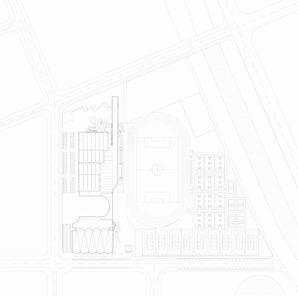 BIM建筑|天津大学新校区综合体育馆 / 李兴钢建筑工作室