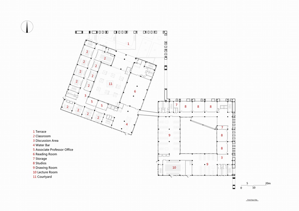 BIM建筑|东北大学文科2楼/THAD清华建筑设计院 庄惟敏