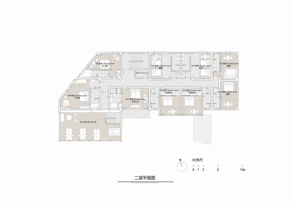BIM建筑|在成都城中安放一片山林，是以不知春斋茶宿/ 时地建筑