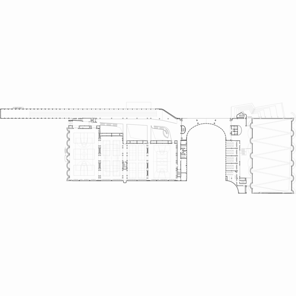 BIM建筑|天津大学新校区综合体育馆 / 李兴钢建筑工作室