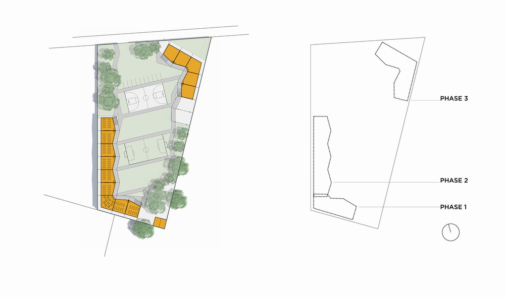 BIM建筑|模块化校园建设，回应场地环境与成本限制/Studio PHH Architects