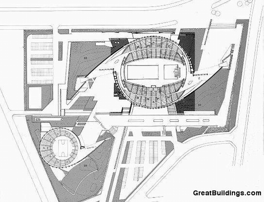 BIM建筑|【东京奥运会开幕】代代木国立体育馆 / Kenzo Tange