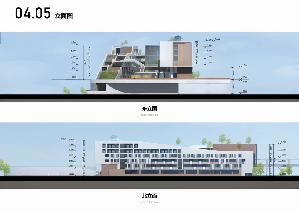 BIM建筑|深圳龙华清泉外国语学校（初中部）/一境建筑设计