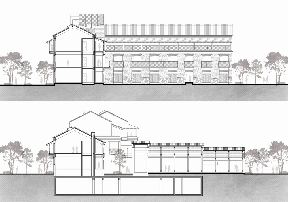 BIM建筑|李巷村村口公共空间再生/东大院 建筑技术与艺术（ATA）工作室