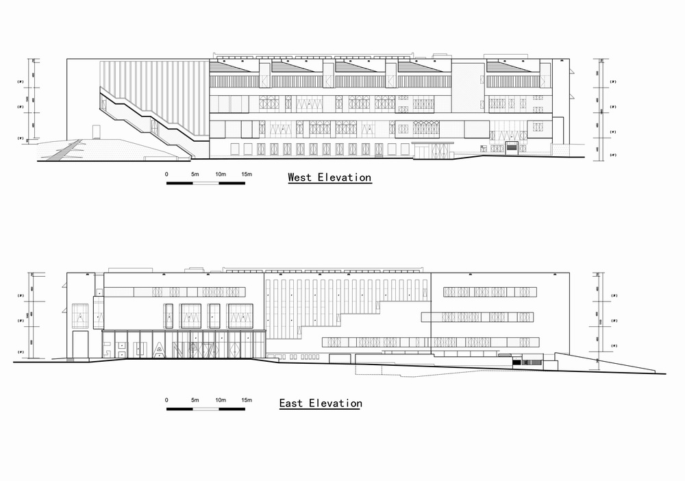 BIM建筑|清华大学南区食堂及就业指导中心 / 清华大学建筑学院素朴建筑工作室