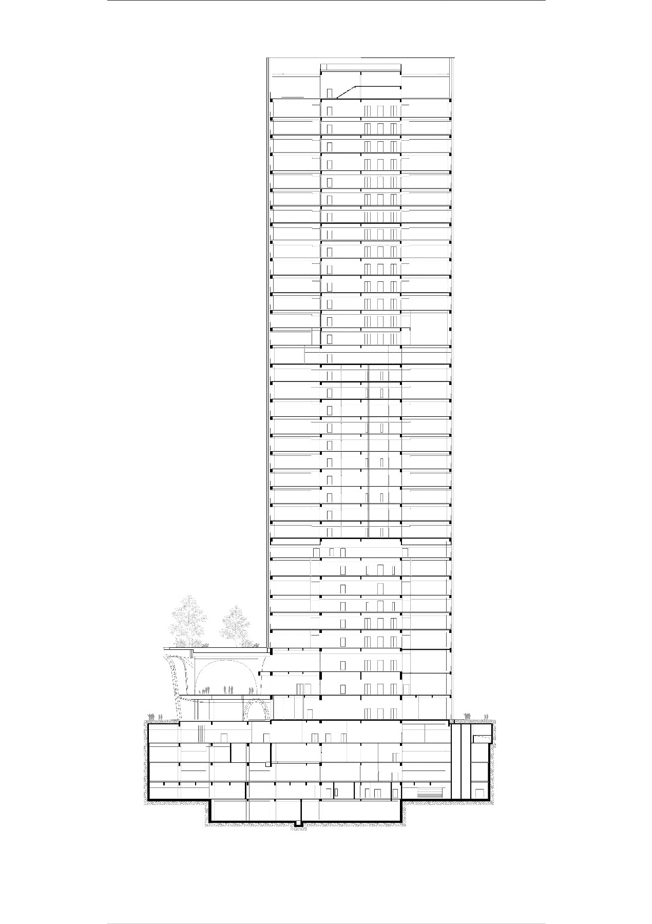 BIM建筑|与城市共享的大厅：国银•民生金融大厦/筑博设计