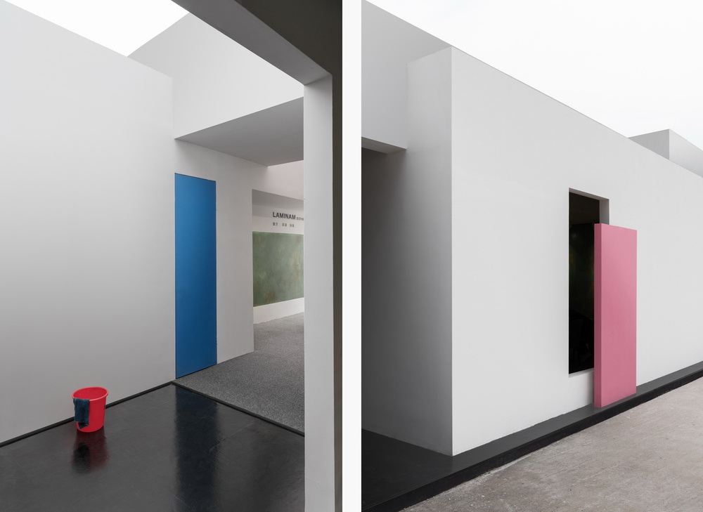 BIM建筑|将至上主义绘画转译成三维空间：层岩叠影展厅/朴居设计研究室