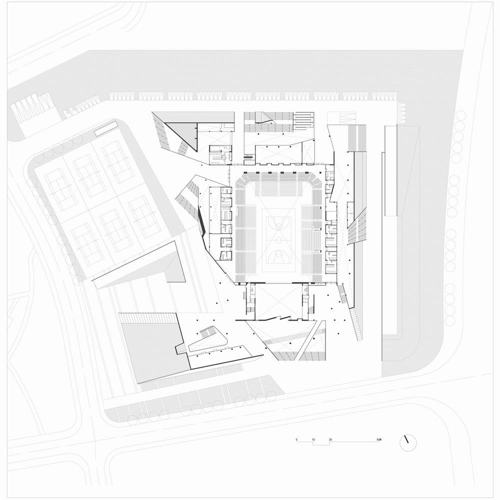 BIM建筑|中山大学珠海校区体育馆/BIAD华南设计中心