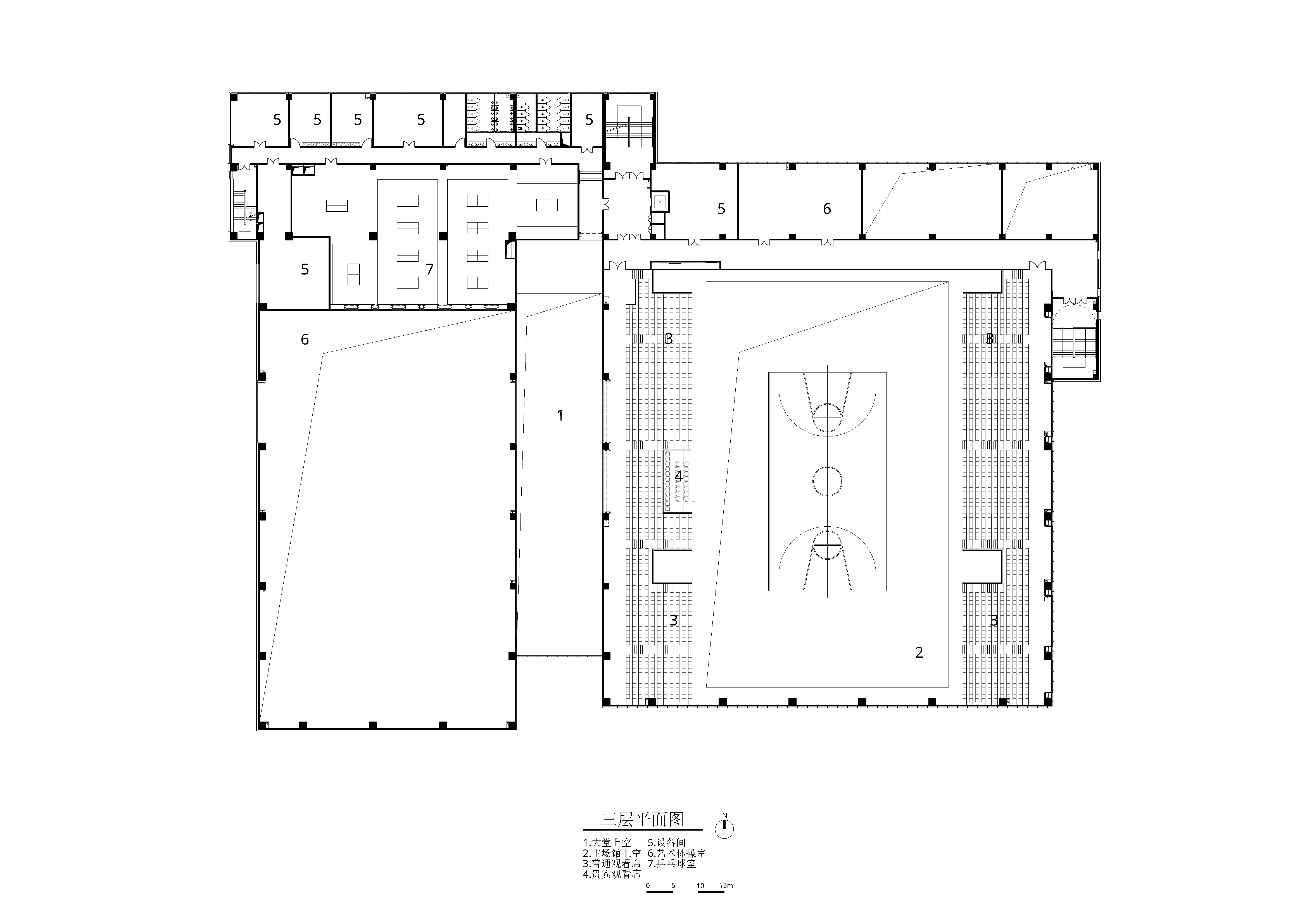 BIM建筑|北京理工大学良乡校区文化体育中心/时境建筑