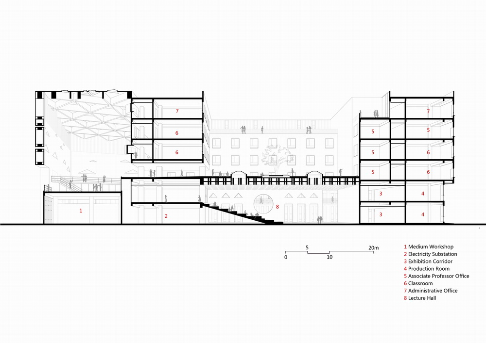 BIM建筑|东北大学文科2楼/THAD清华建筑设计院 庄惟敏