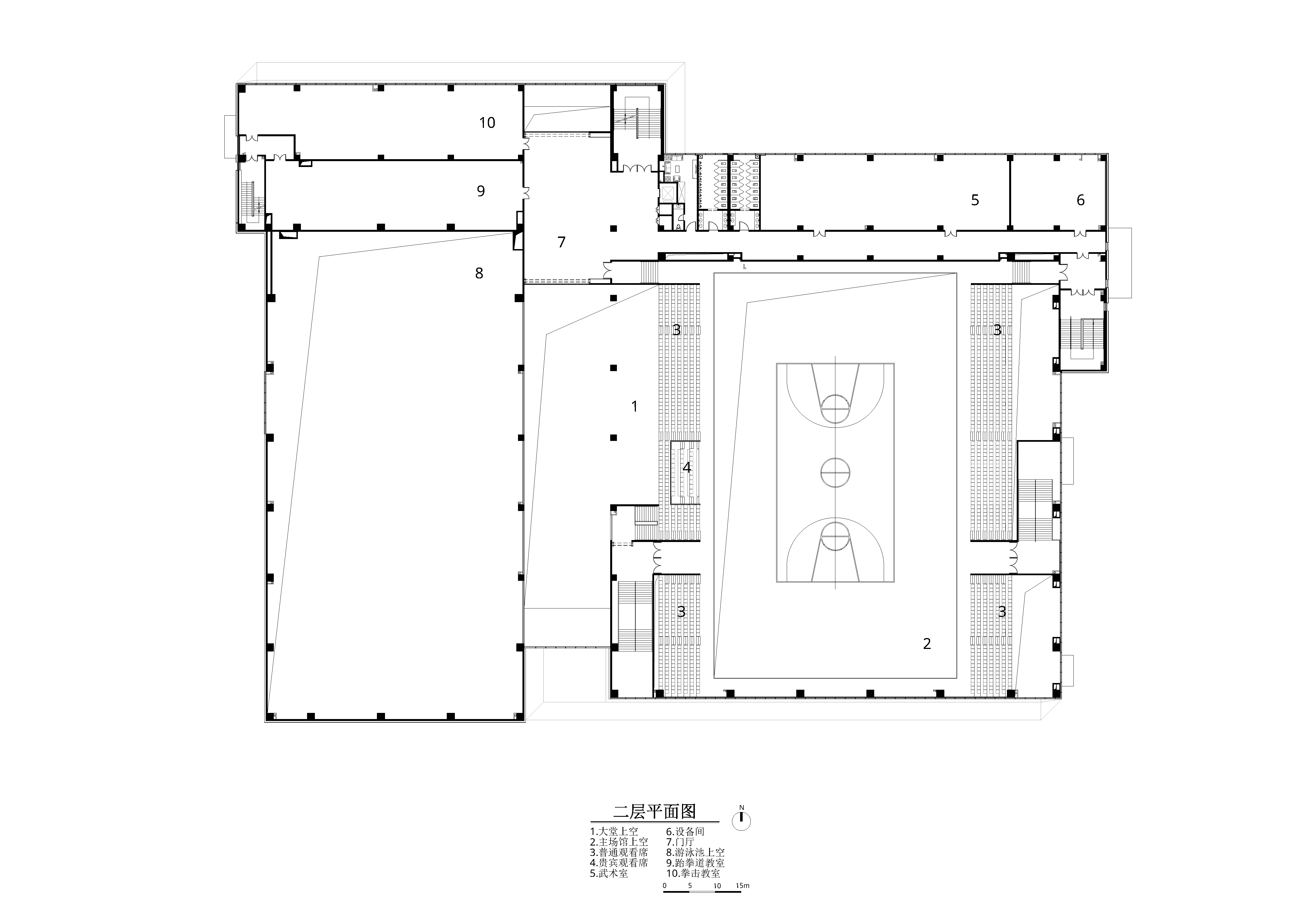 BIM建筑|北京理工大学良乡校区文化体育中心/时境建筑