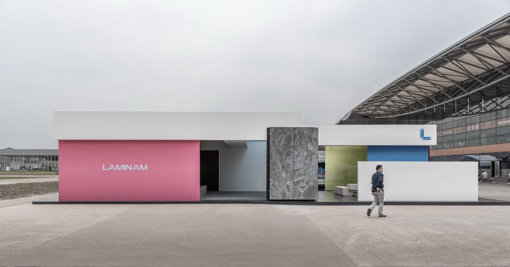 BIM建筑|将至上主义绘画转译成三维空间：层岩叠影展厅/朴居设计研究室