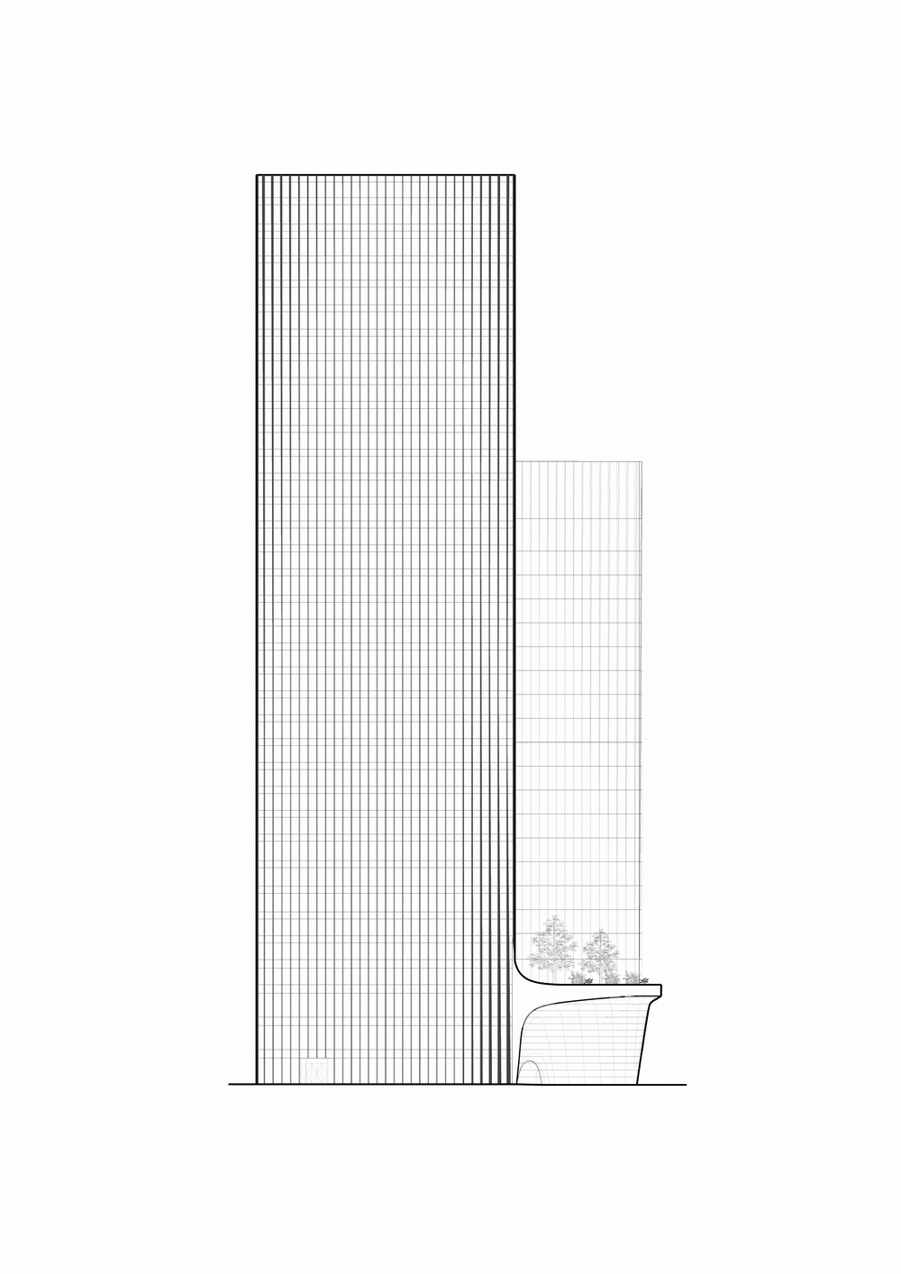 BIM建筑|与城市共享的大厅：国银•民生金融大厦/筑博设计