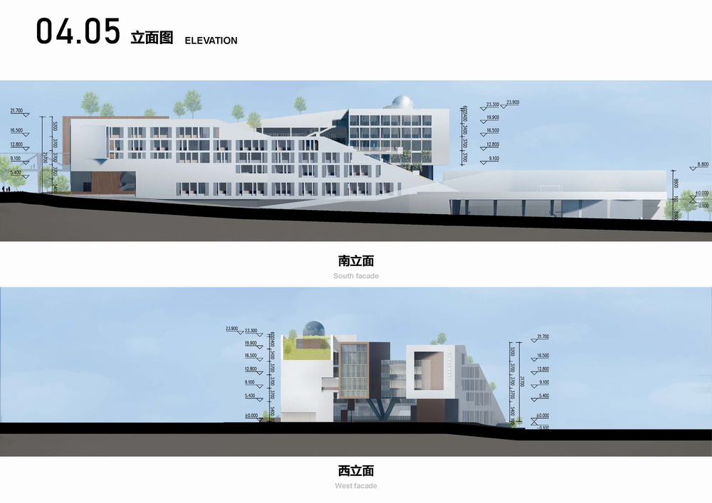 BIM建筑|深圳龙华清泉外国语学校（初中部）/一境建筑设计