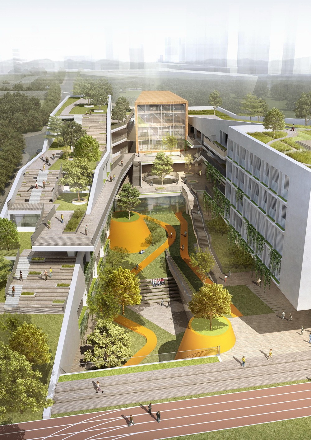 BIM建筑|深圳龙华清泉外国语学校（初中部）/一境建筑设计