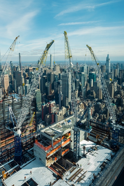 BIM建筑|福斯特的哈德逊庭院50号摩天楼封顶