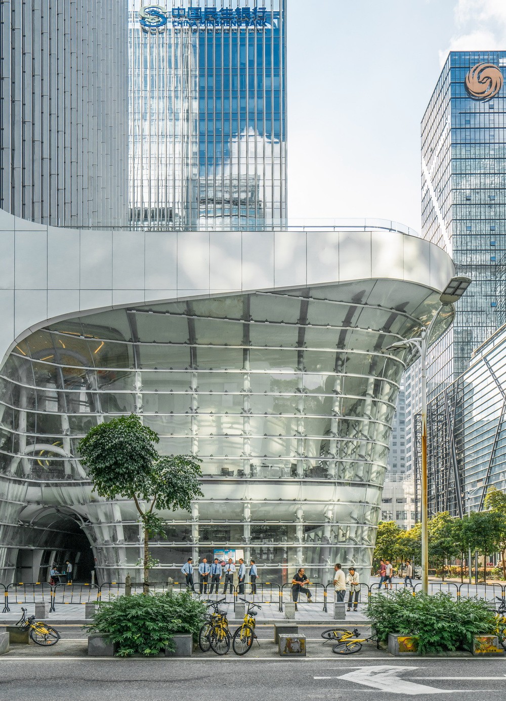 BIM建筑|与城市共享的大厅：国银•民生金融大厦/筑博设计