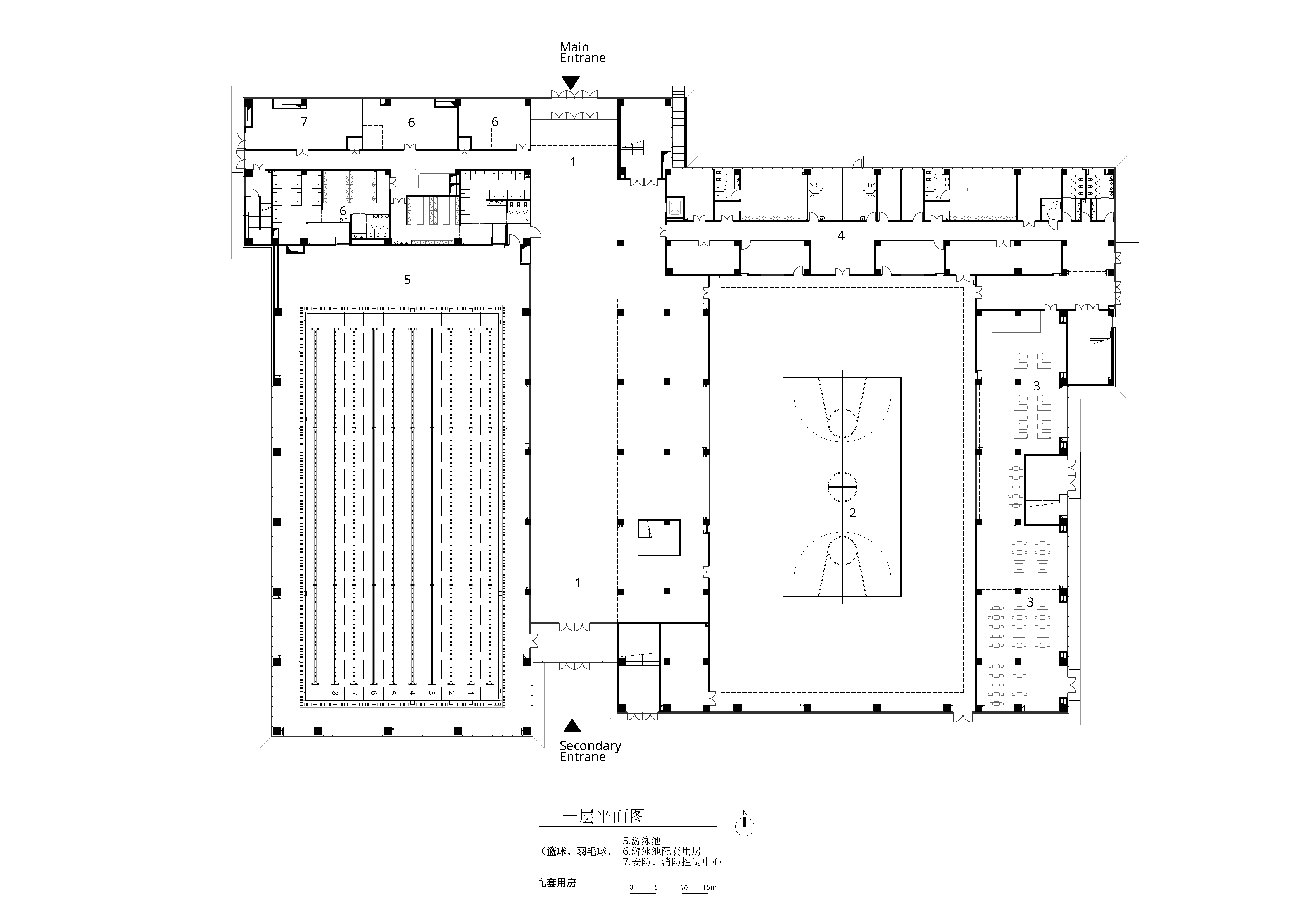 BIM建筑|北京理工大学良乡校区文化体育中心/时境建筑
