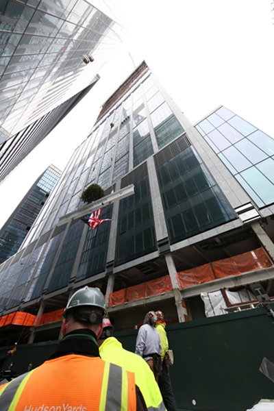 BIM建筑|福斯特的哈德逊庭院50号摩天楼封顶