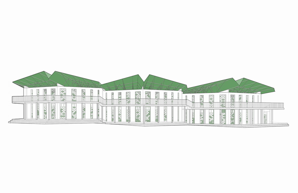 BIM建筑|模块化校园建设，回应场地环境与成本限制/Studio PHH Architects