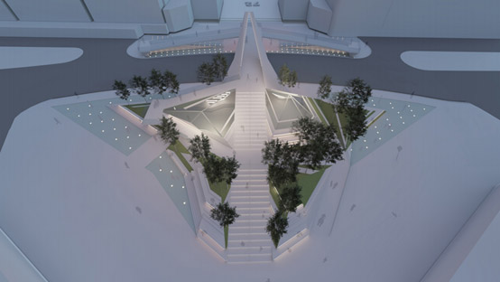 BIM建筑|连接与融入：华盈尚景南北中轴连接天桥方案竞赛结果公告