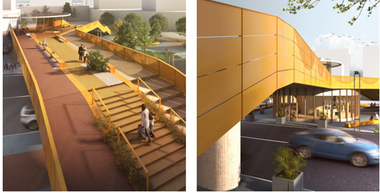 BIM建筑|连接与融入：华盈尚景南北中轴连接天桥方案竞赛结果公告