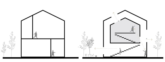 BIM建筑|内外之间，自然山野中的各得其所