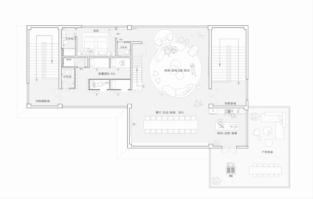BIM建筑|内外之间，自然山野中的各得其所
