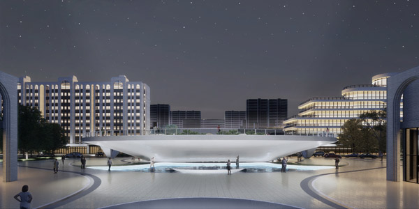 BIM建筑|连接与融入：华盈尚景南北中轴连接天桥方案竞赛结果公告