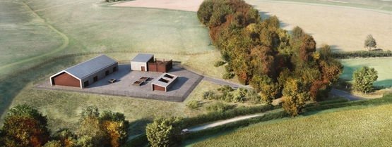 BIM建筑|格里姆肖设计伪装成谷仓的通风井