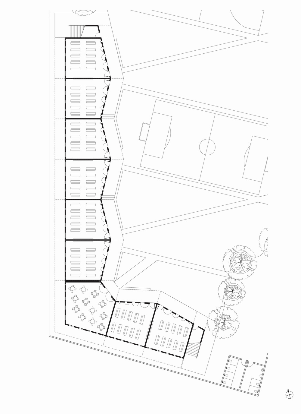 BIM建筑|模块化校园建设，回应场地环境与成本限制/Studio PHH Architects