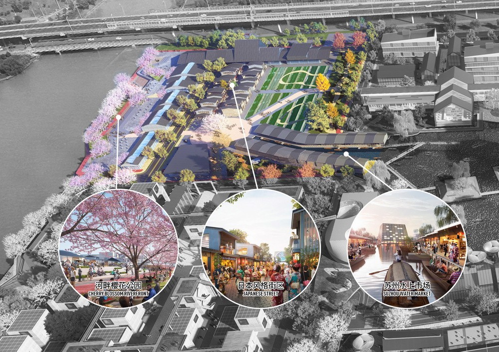 BIM建筑|苏州青苔中日工业设计村，再度打造滨水新地标/SPARK思邦