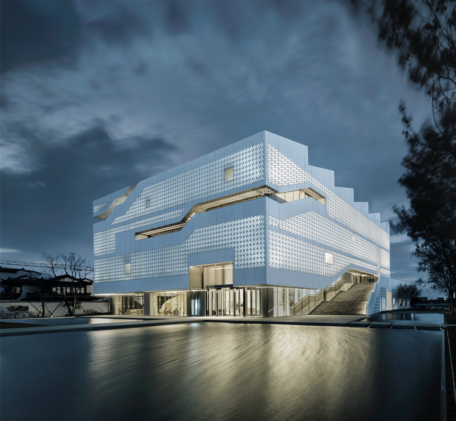 BIM建筑|“方仓圆廪”的田园理想，海门云谷农展馆/gad