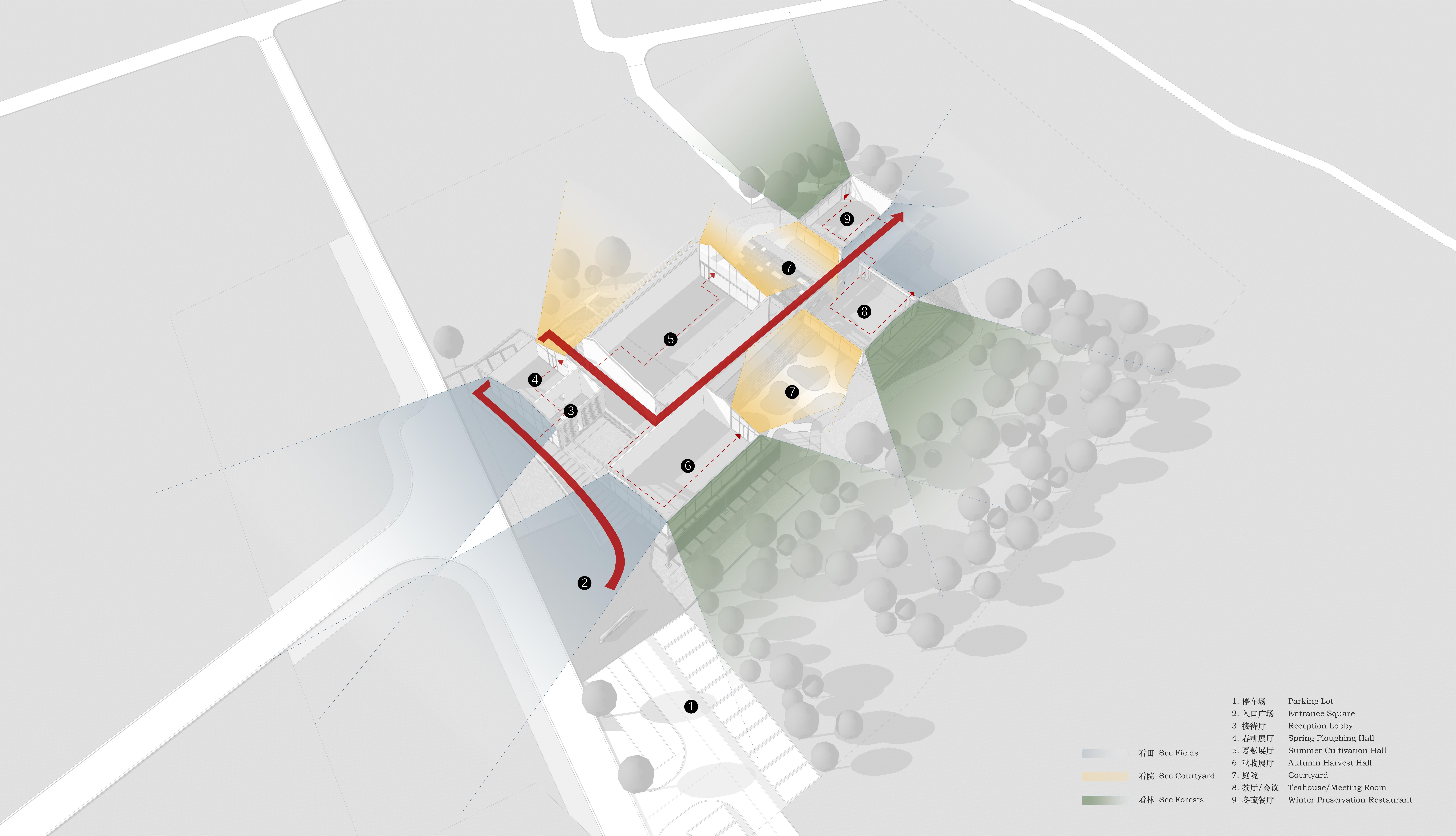 BIM建筑|最好的粮油在田间——耕田上的院子，村落中的乐园/小隐建筑事务所