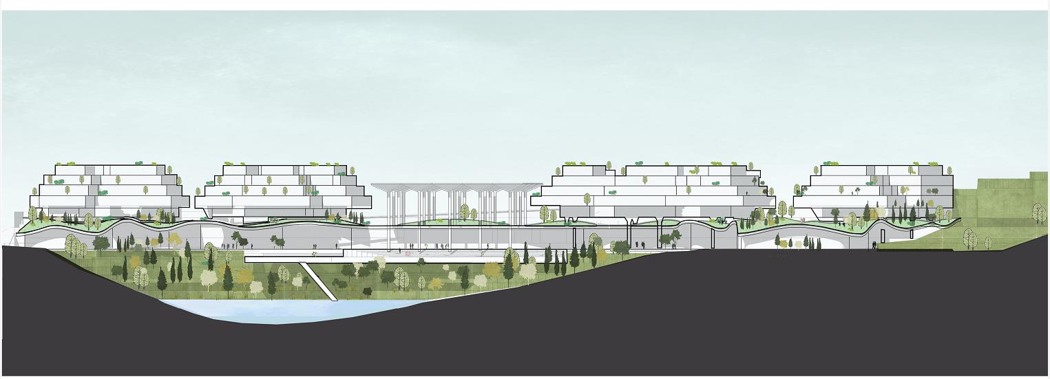 BIM建筑|森林Park+，共享垂直校区 | 重庆柏溪校区九年一贯制学校方案/中机中联工程有限公司
