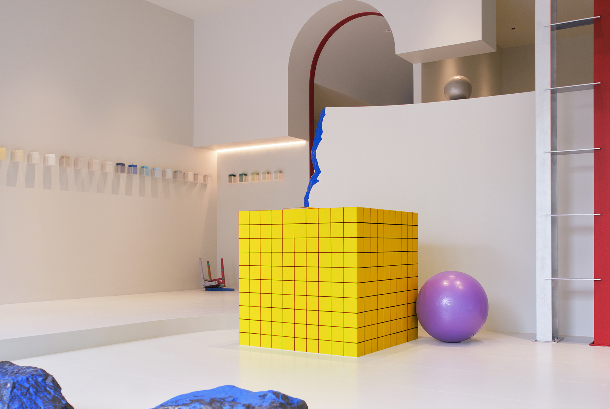 BIM建筑|本杰明·摩尔涂料金华体验中心，一场色彩爆发的随机空间实验/NDB Design新作