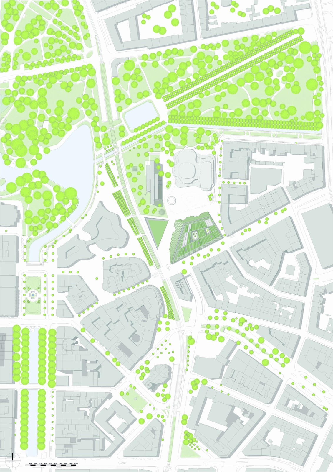 BIM建筑|欧洲最大的绿色立面建筑 Kö-BogenII 商业综合体 / ingenhoven architects