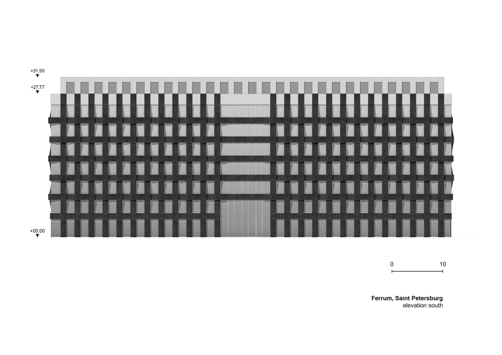 BIM建筑|Ferrum 1 办公大楼 / Tchoban Voss Architekten