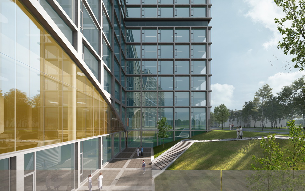 BIM建筑|城市与河岸之间的健康客厅--沪东区域医疗中心/LEMANARC瑞士瑞盟设计