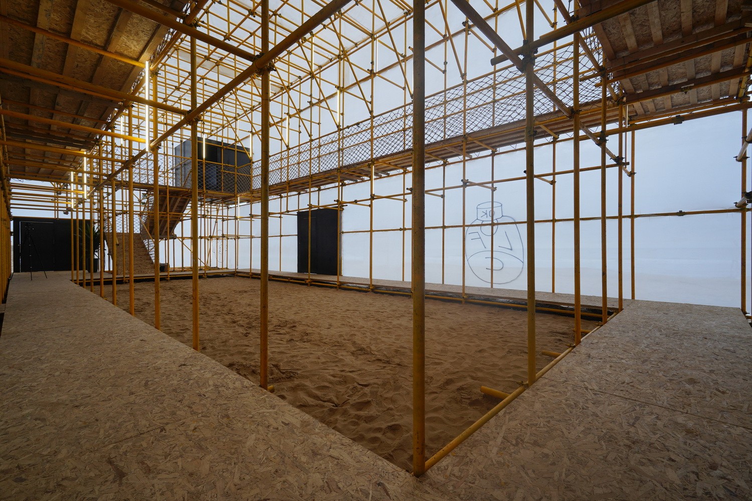 BIM建筑|晃神儿空间—阿那亚戏剧节“候鸟300”海滩临时美术馆/合木建筑工作室