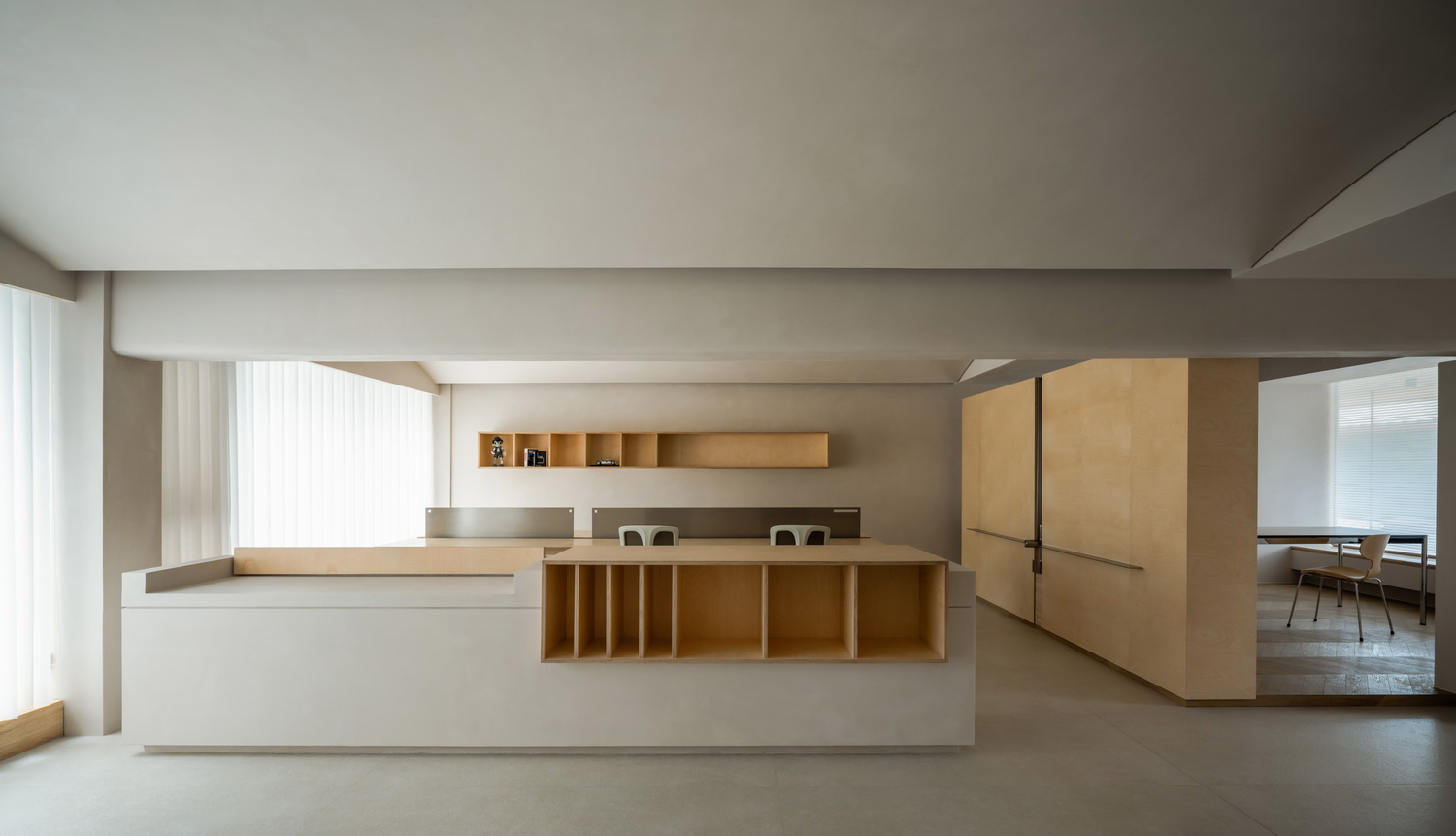 BIM建筑|100平米的日系办公室/杭州喜叻空间研究