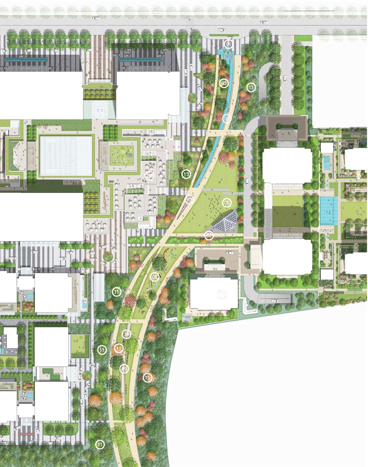 BIM建筑|上海长风中心：统一的秩序与多样的活力/goa大象设计