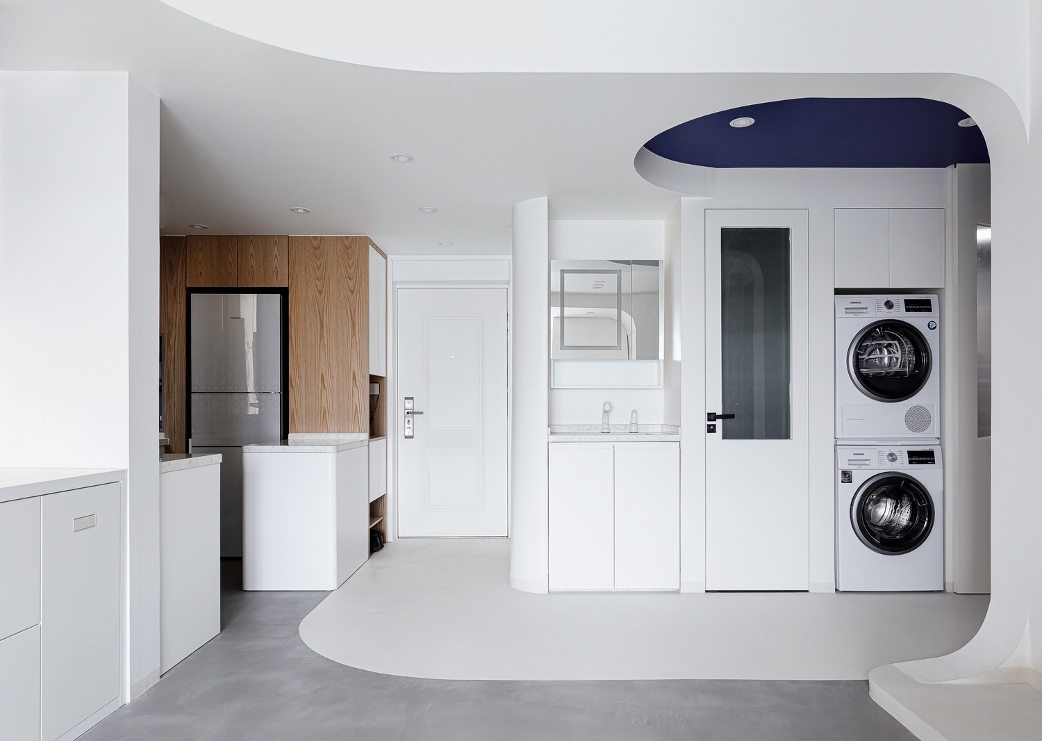 BIM建筑|「 蓝境 」克莱因蓝下的流线型音乐之家/戏构建筑设计工作室