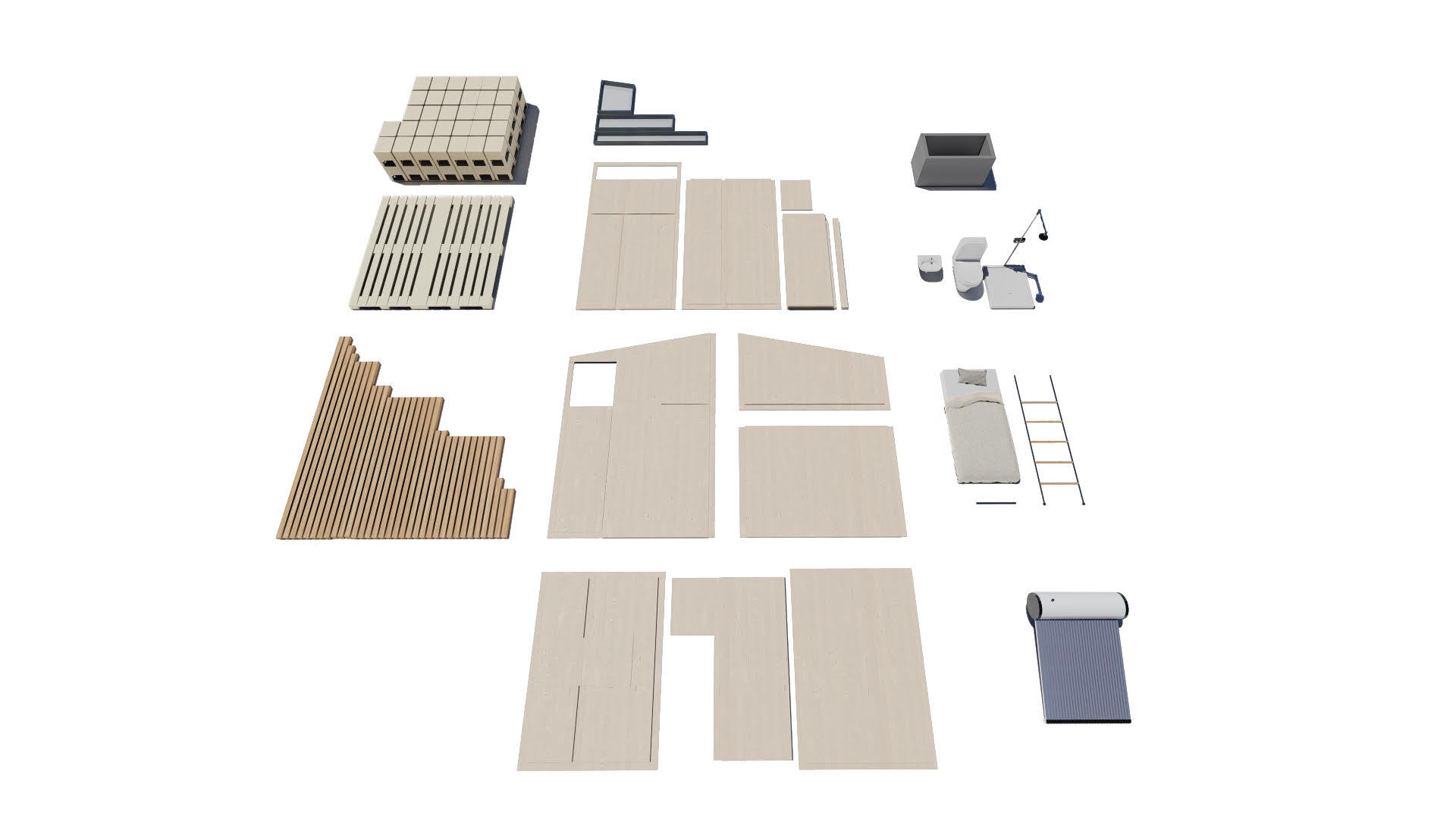 BIM建筑|模块舱体,医护人员临时空间 / Revolution