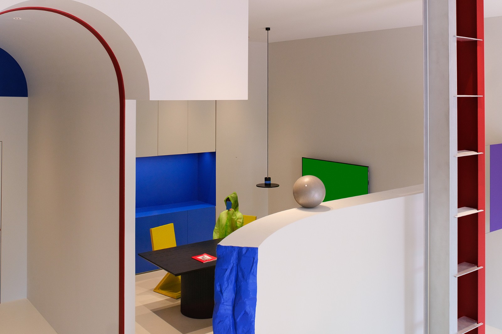 BIM建筑|本杰明·摩尔涂料金华体验中心，一场色彩爆发的随机空间实验/NDB Design新作