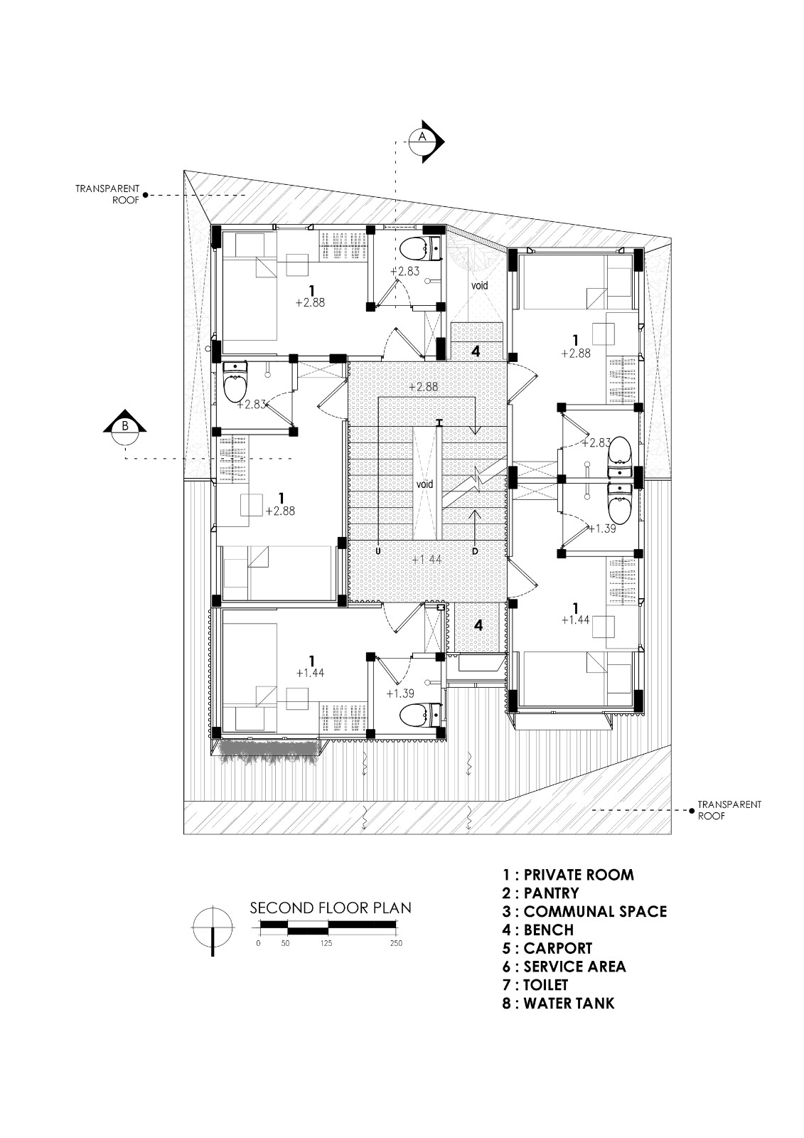 BIM建筑|\'逐步堆叠‘ 红区寄宿公寓 / Ismail Solehudin Architecture