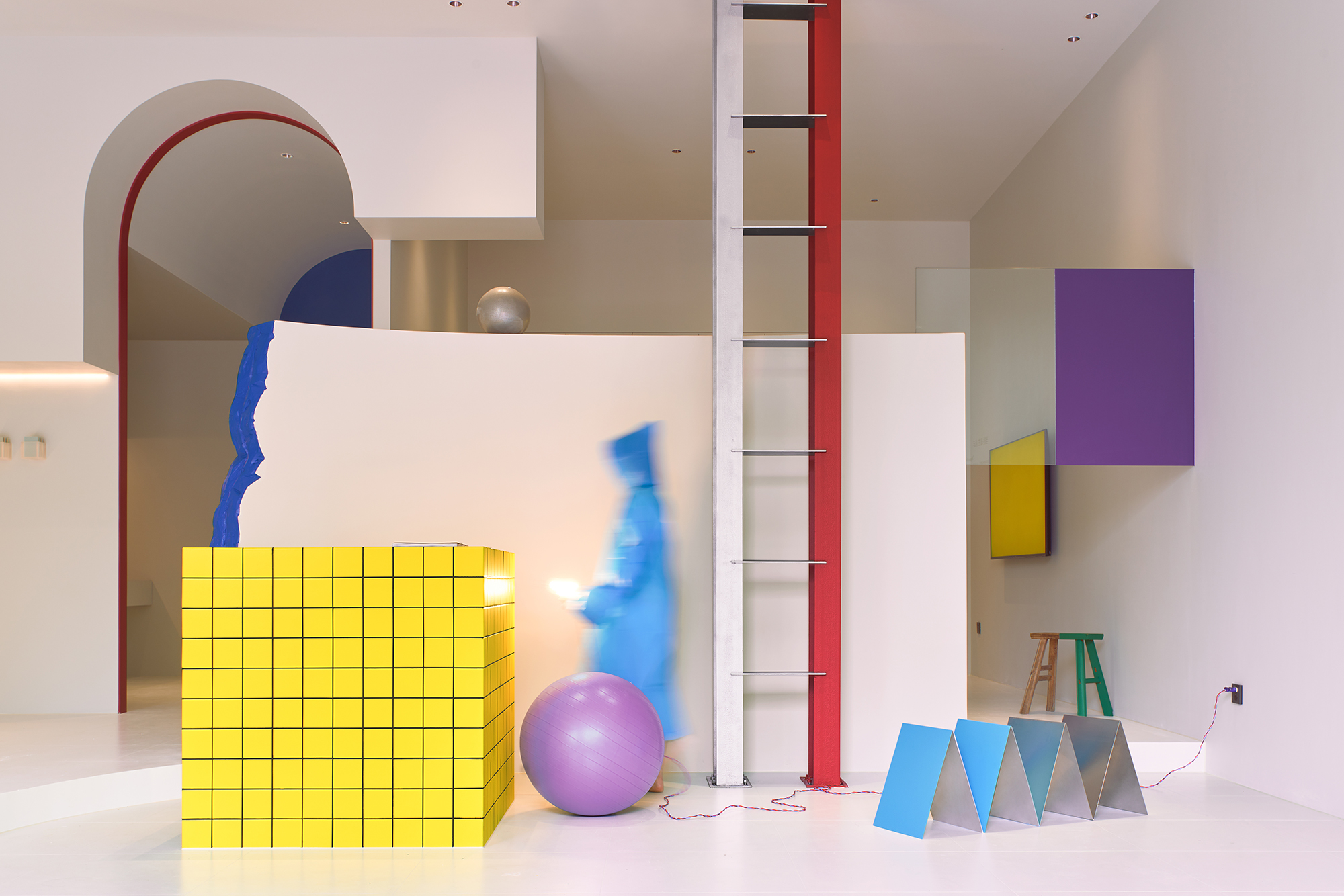 BIM建筑|本杰明·摩尔涂料金华体验中心，一场色彩爆发的随机空间实验/NDB Design新作