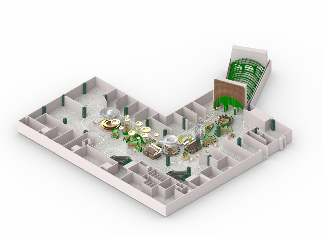 BIM建筑|仅用100万创造出静安嘉里中心Underground Park--飨识里/Wutopia Lab