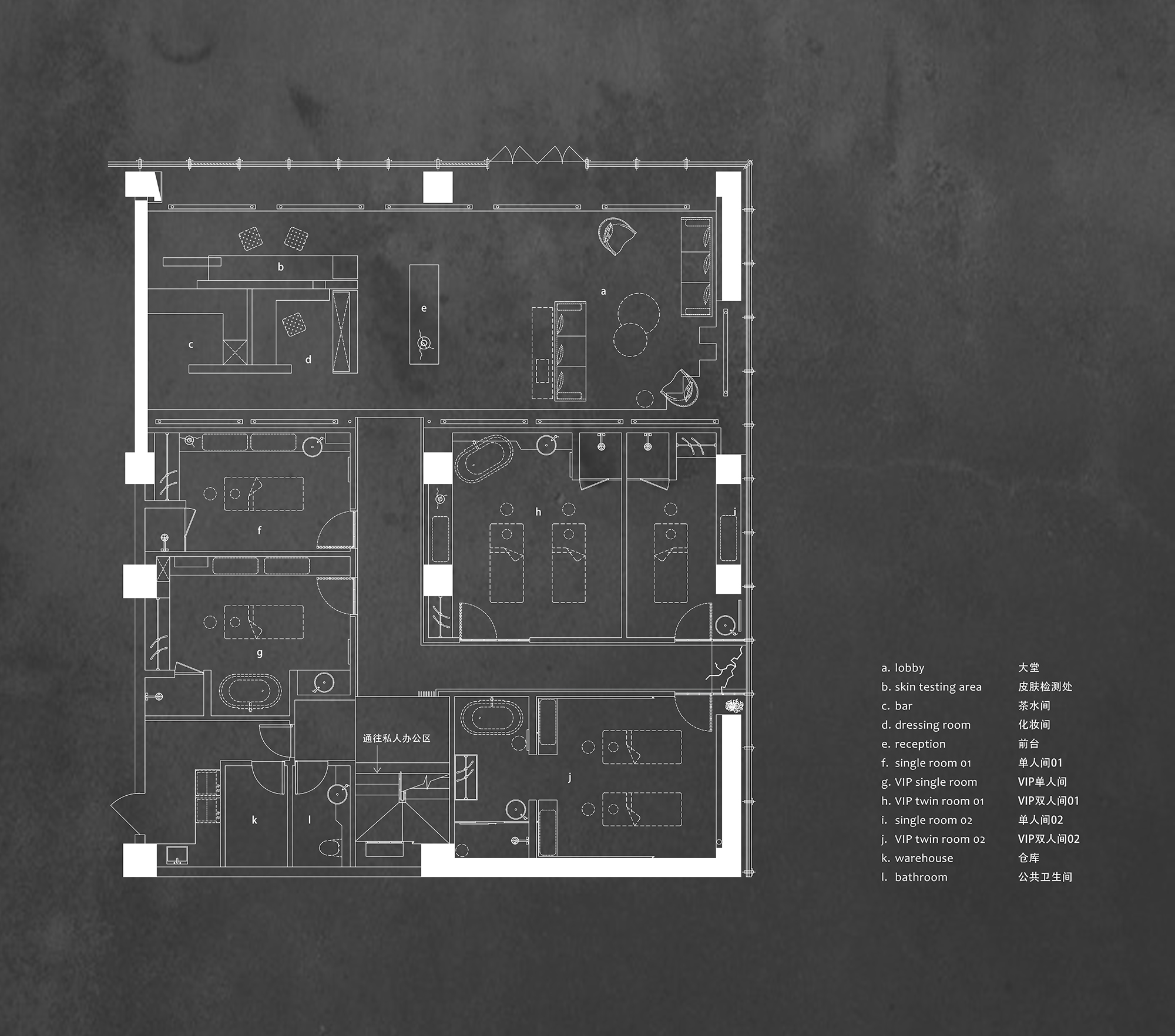 BIM建筑|1987·蘭美容抗衰中心，藏于都市之中的“避世之所”/杭州王韦航室内设计有限公司