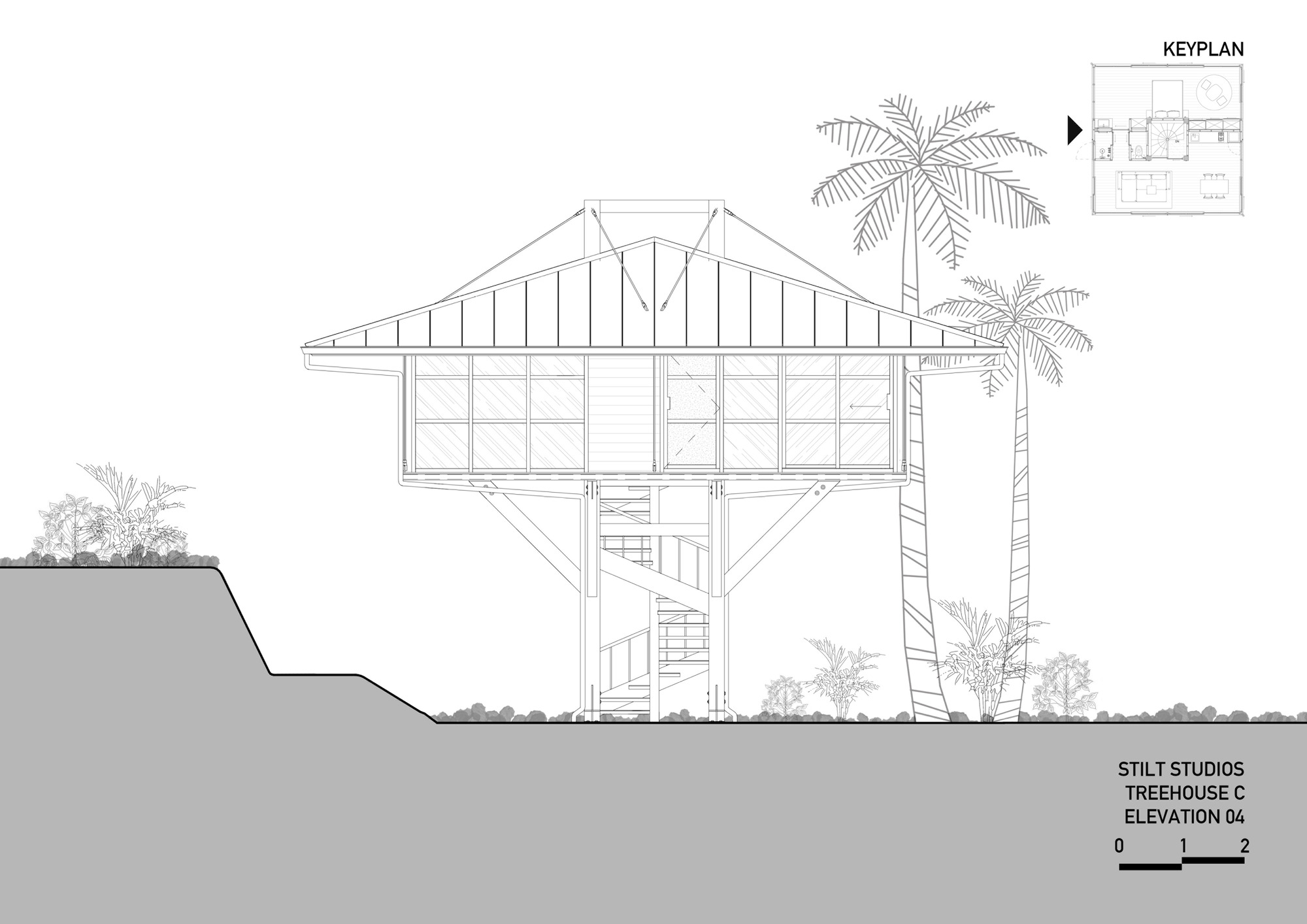 BIM建筑|梦想工作室，树屋 C / Stilt Studios